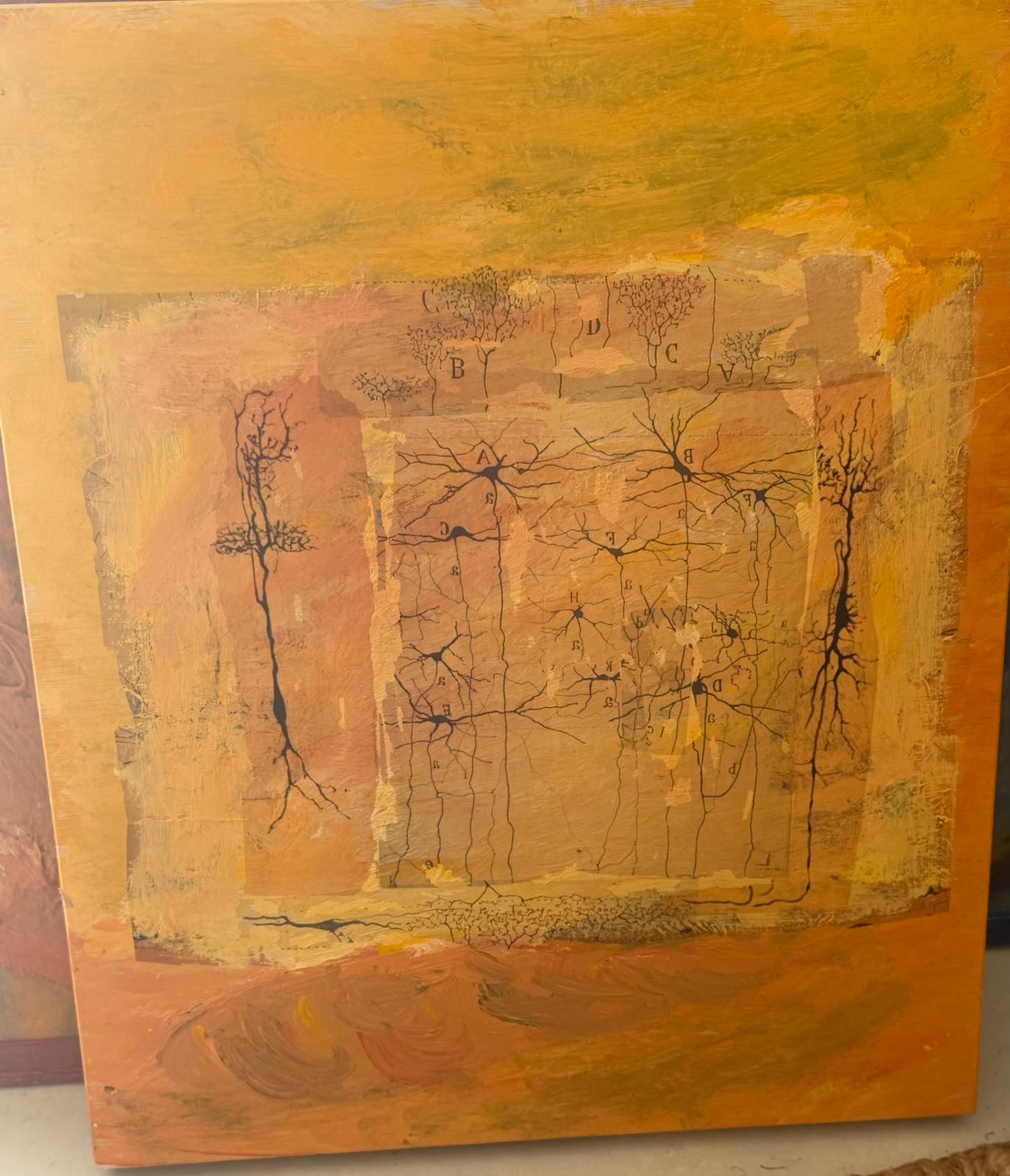 El bosque del pensamiento VI — Ocre — obra de Santiago Ramón y Cajal