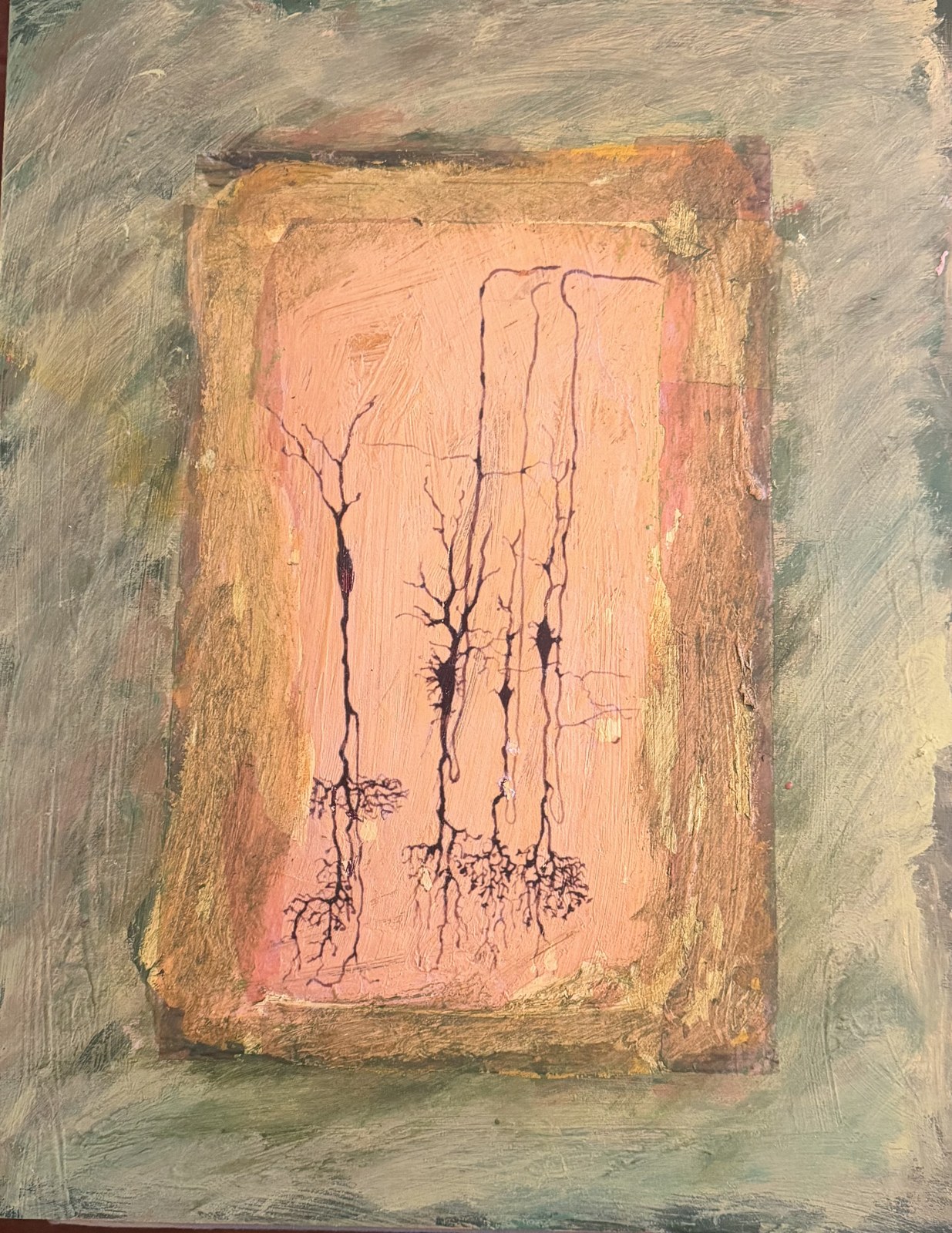 El bosque del pensamiento IV — La neurona solitaria — obra de Santiago Ramón y Cajal